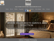 Tablet Screenshot of galleryofshades.com